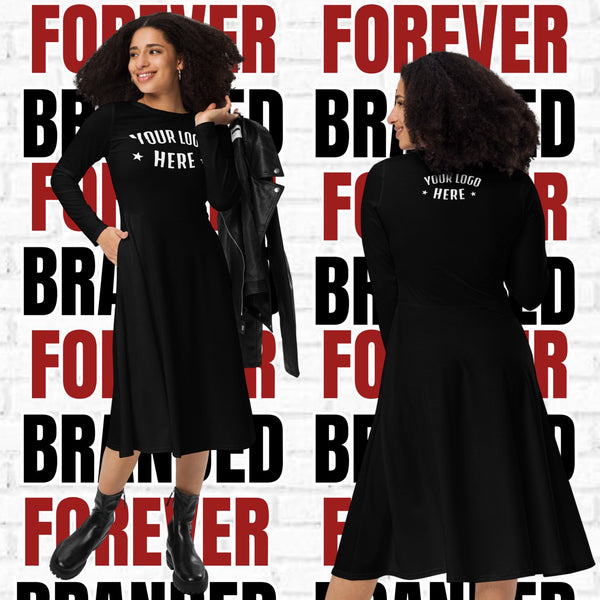 Alumni long sleeve midi dress (XXS-6XL)