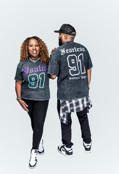 Psalm 91 Fearless Vintage Wash Tee