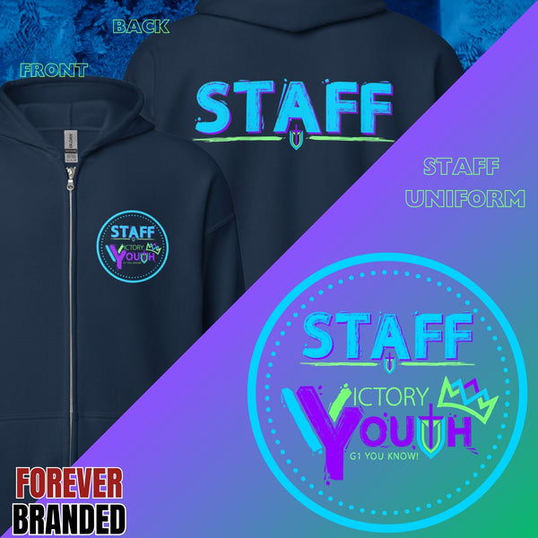 VY Staff Uniform Unisex heavy blend zip hoodie