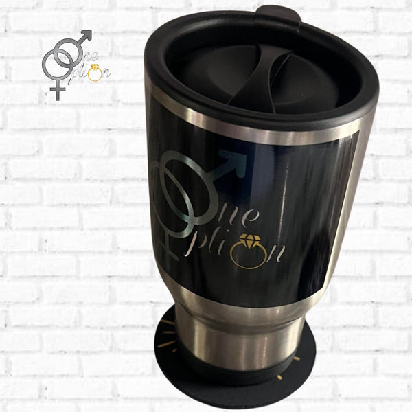 One Option Travel Mug (Stainless steel thermal layer 14 Oz) (Qty=1)