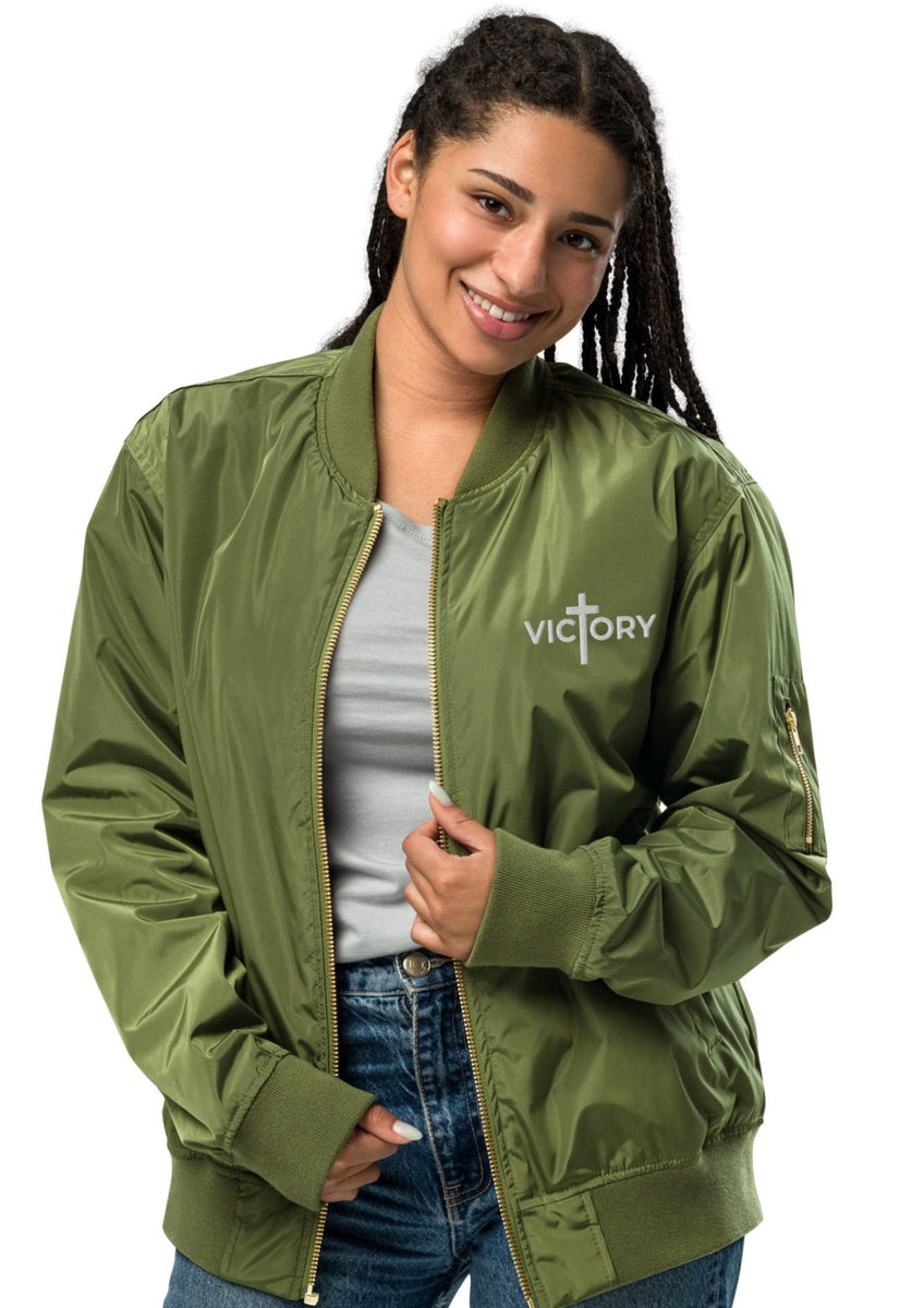 Victory Essential Premium recycled bomber jacket (XS-3XL