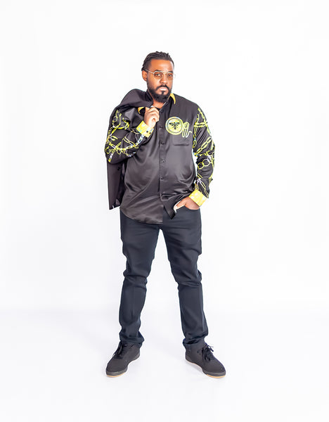 Compass Button Up Long Sleeve