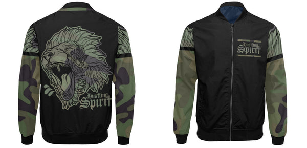 Fearless Lion Army Flight Jacket