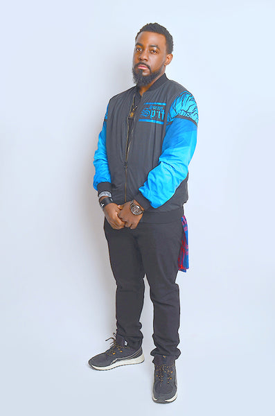 Fearless Lion Navy Blue Flight Jacket