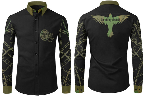 Compass Button Up Long Sleeve