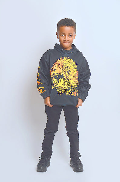 Fearless Lion Gold Kids Unisex Hoody