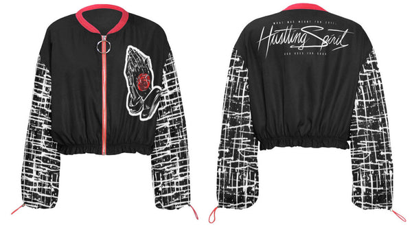 NF Cropped Chiffon Jacket