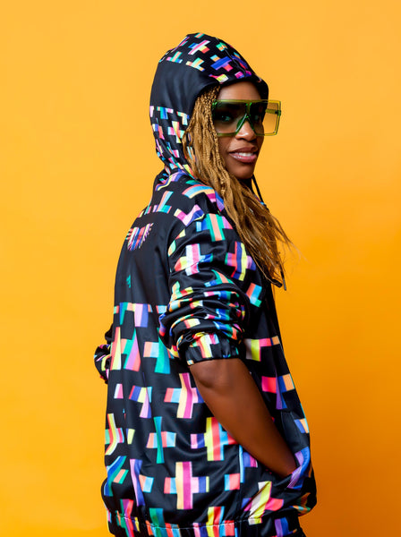 Footsteps Cross MultiColor Unisex Zip Up Hoody