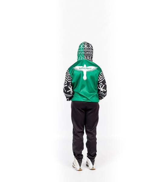 Alpha Omega Unisex Green Kid Hoody