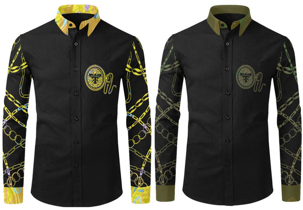 Compass Button Up Long Sleeve
