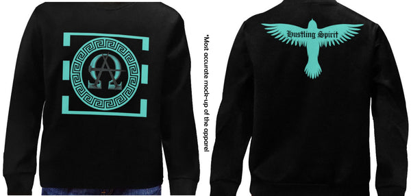 AΩ Crew Neck Turquoise Sweatshirt  (Kids Sizes)