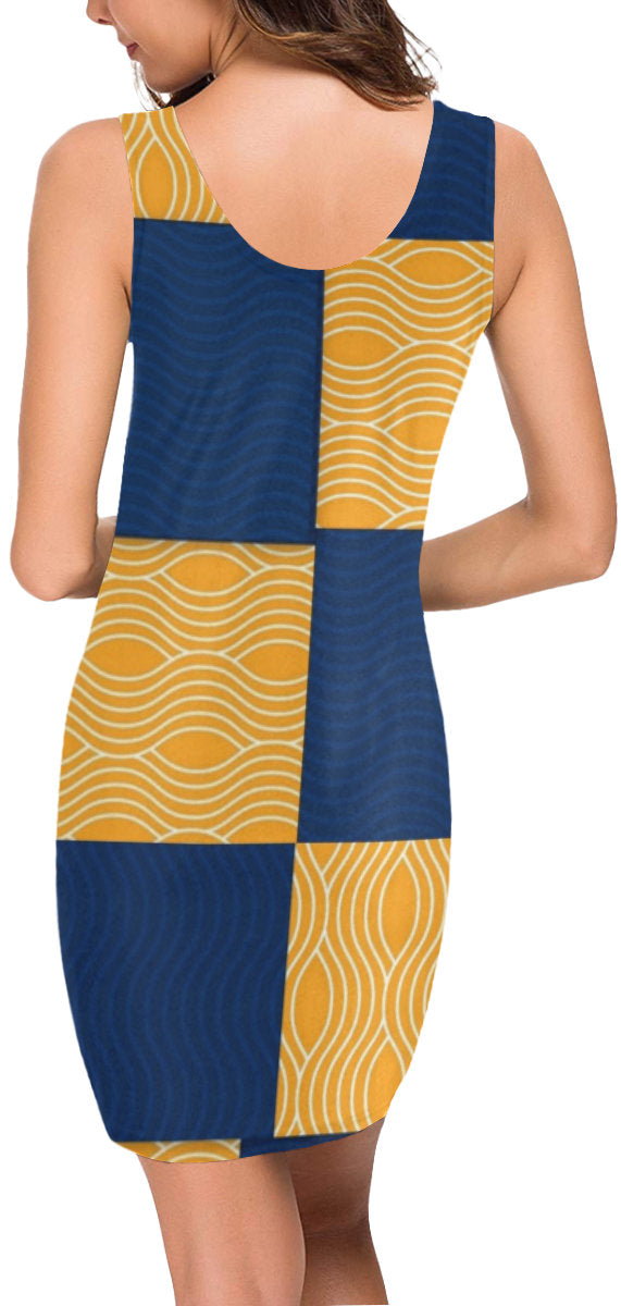 blue dress for baby girl Raven Yellow and Blue Dress – HustlingSpirit