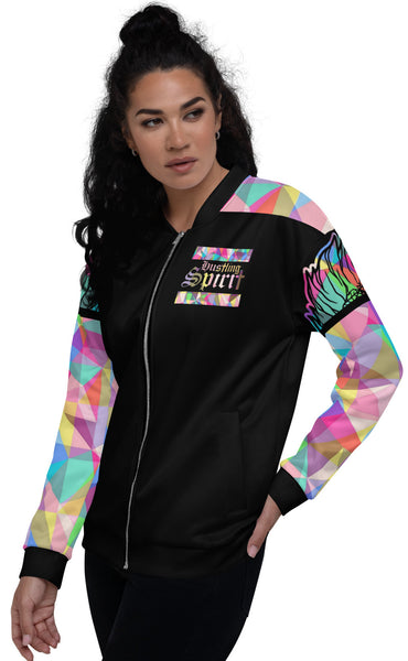 Fearless Lion Multi Color Spring Bomber Jacket