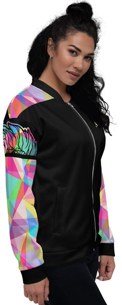 Fearless Lion Multi Color Spring Bomber Jacket