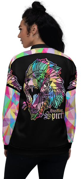 Fearless Lion Multi Color Spring Bomber Jacket
