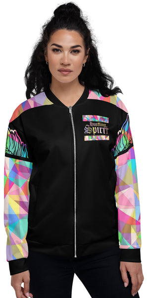 Fearless Lion Multi Color Spring Bomber Jacket