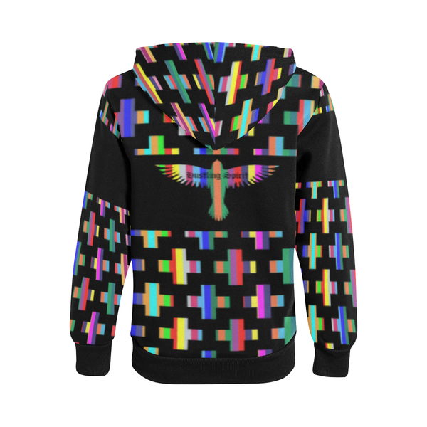 Footsteps Cross Multi-Color Kids Zip-Up Hoody