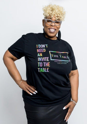 I AM The Table Multi-Color Tee (Front Print)
