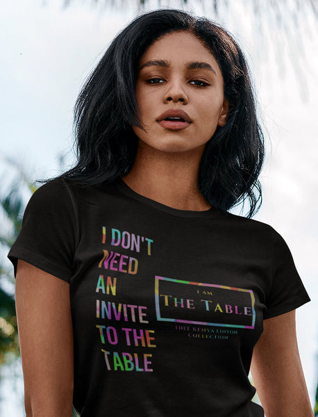 I AM The Table Multi-Color Tee (Front Print)