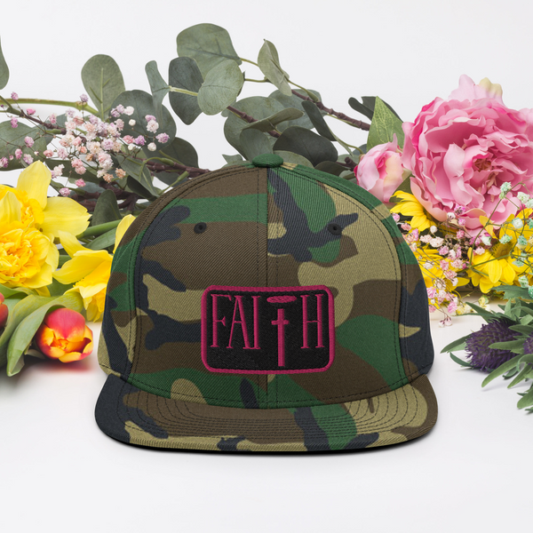 Faith III Snapback Pink Camo