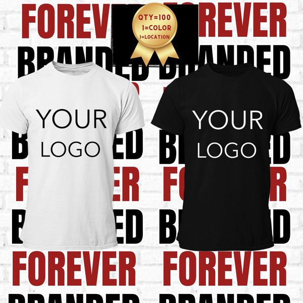 Alumni Front Print (1 Color Only) Screen Print Cotton Tee Unisex (Qty = 100)
