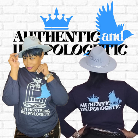 Authentic and Unapologetic Long Sleeve T-Shirt (Unisex)