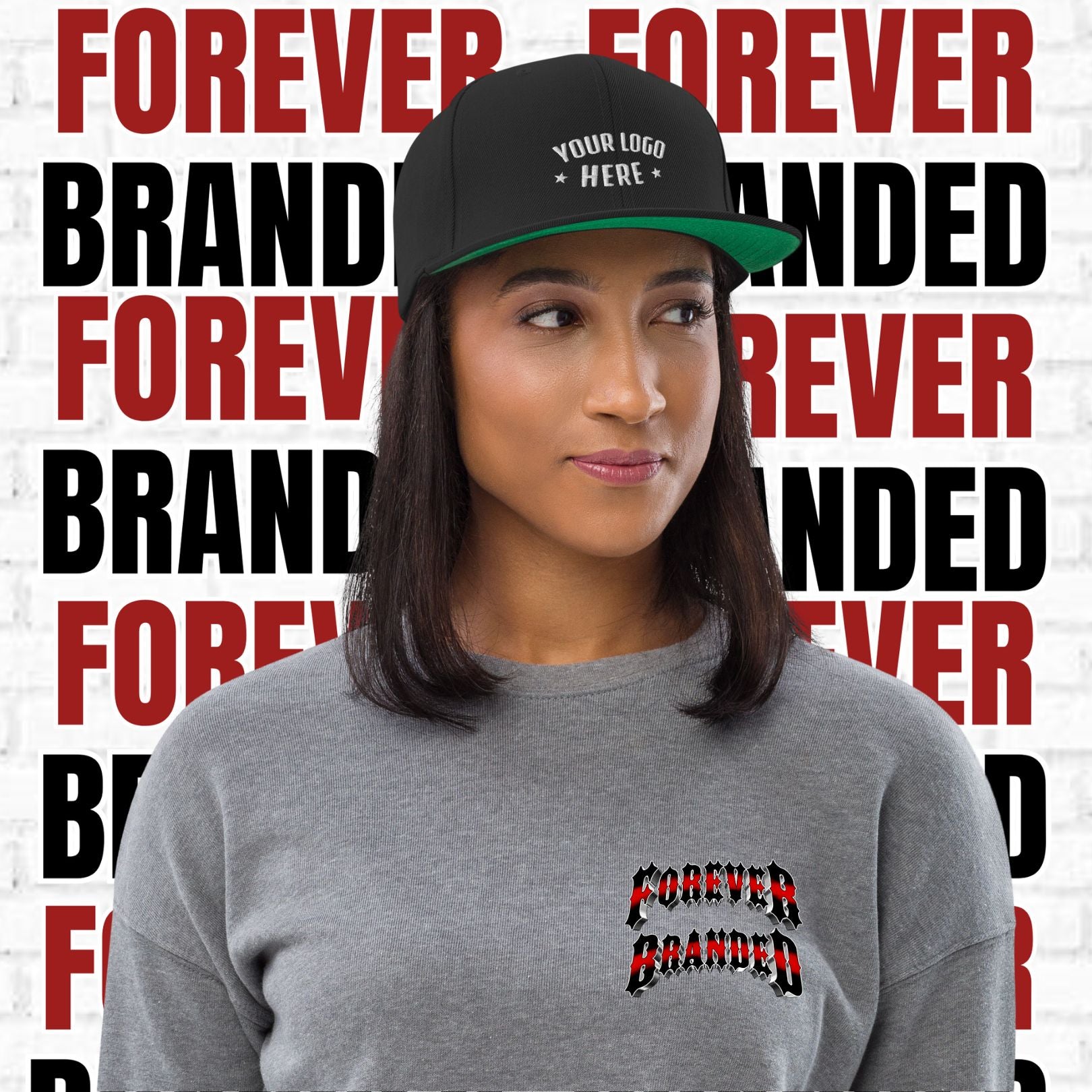 Custom Embroidered Snapback Hat (Qty=1)
