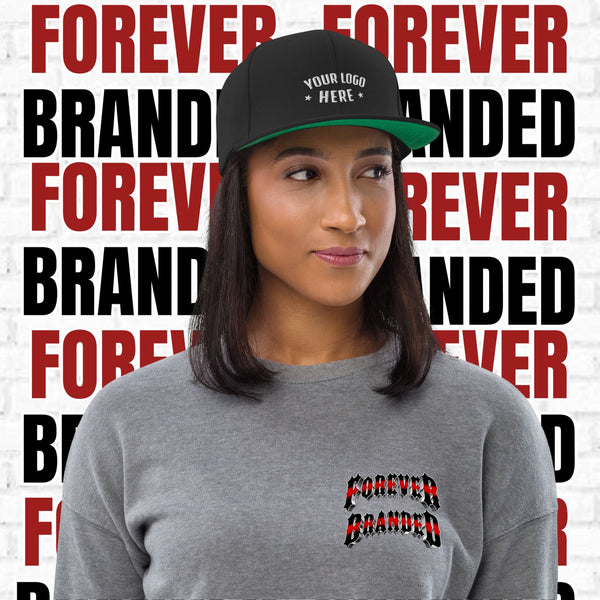 Custom Embroidered Snapback Hat (Qty=1)