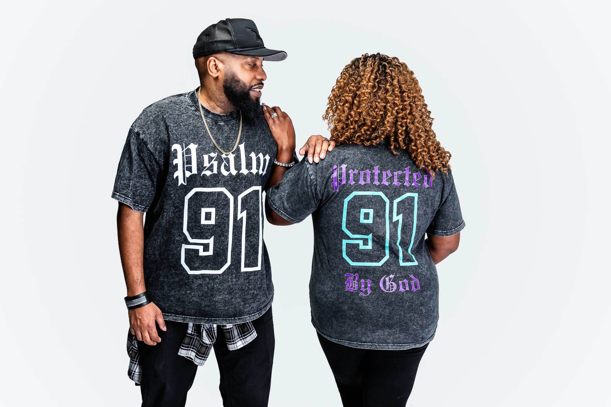 Psalm 91 Fearless Vintage Wash Tee