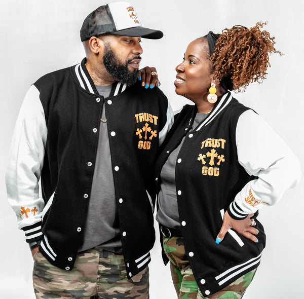 TRUST GOD Letterman Jacket