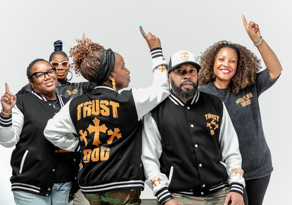 TRUST GOD Letterman Jacket