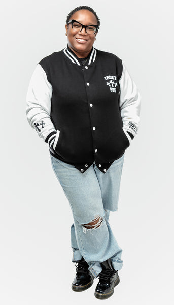 TRUST GOD Letterman Jacket