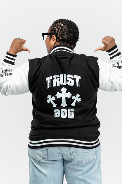 TRUST GOD Letterman Jacket