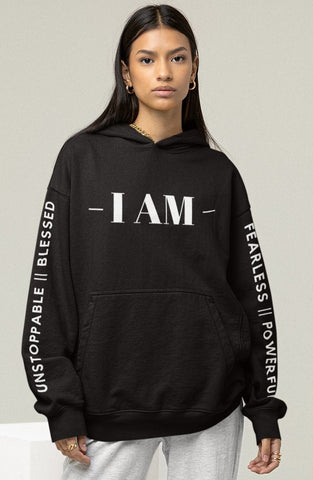 I AM Fearless Powerful Unstoppable and Blessed Unisex Hoodie