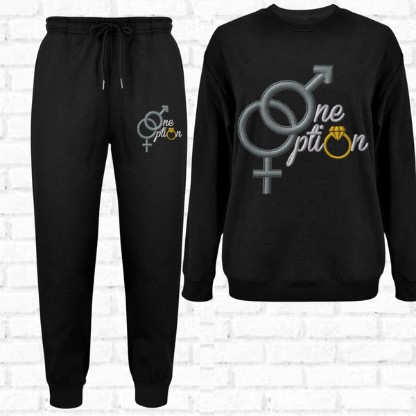 One Option 2 Piece set Sweatshirt and Joggers