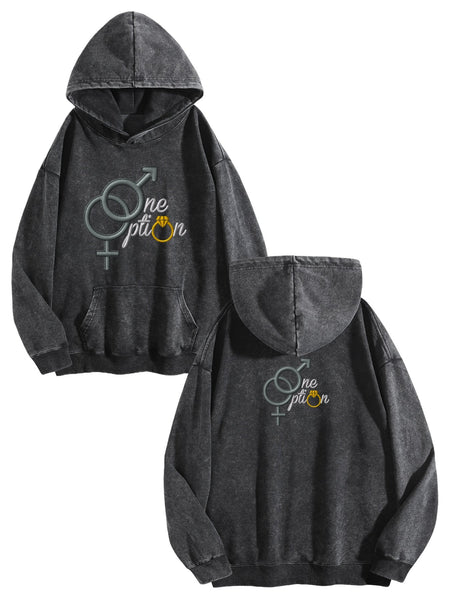 One Option Stone Wash Hoody