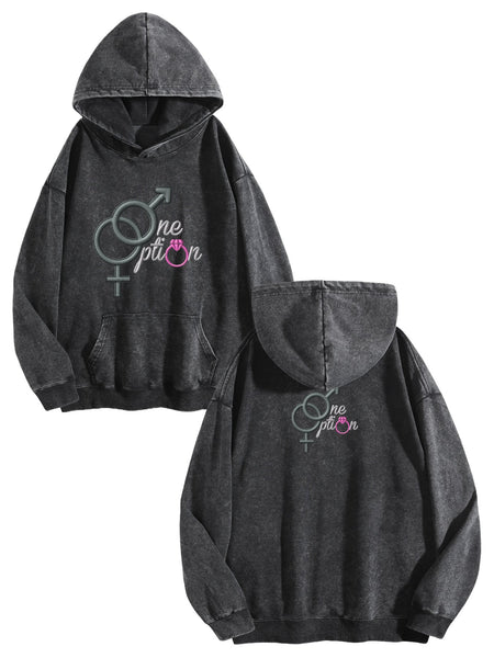 One Option Stone Wash Hoody