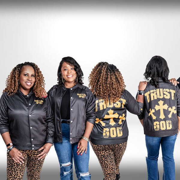 TRUST GOD Button-Up Jacket