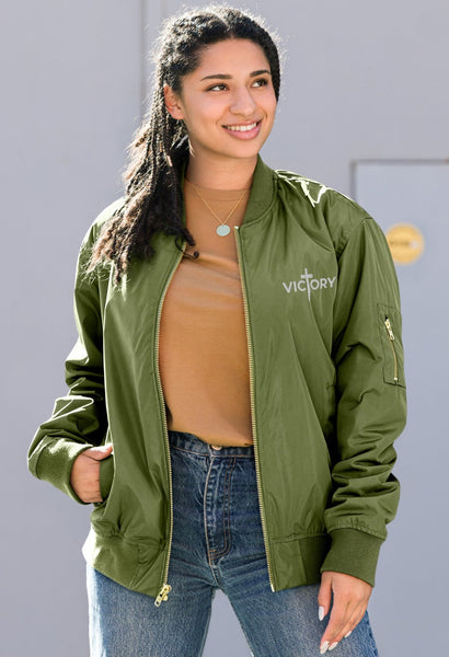 Victory Essential Premium recycled bomber jacket (XS-3XL)
