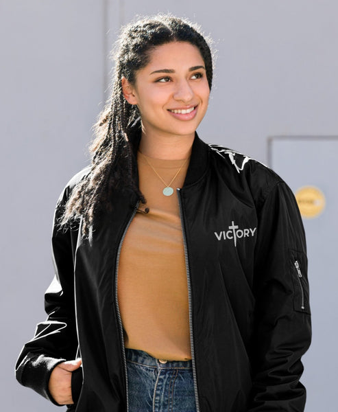 Victory Essential Premium recycled bomber jacket (XS-3XL)
