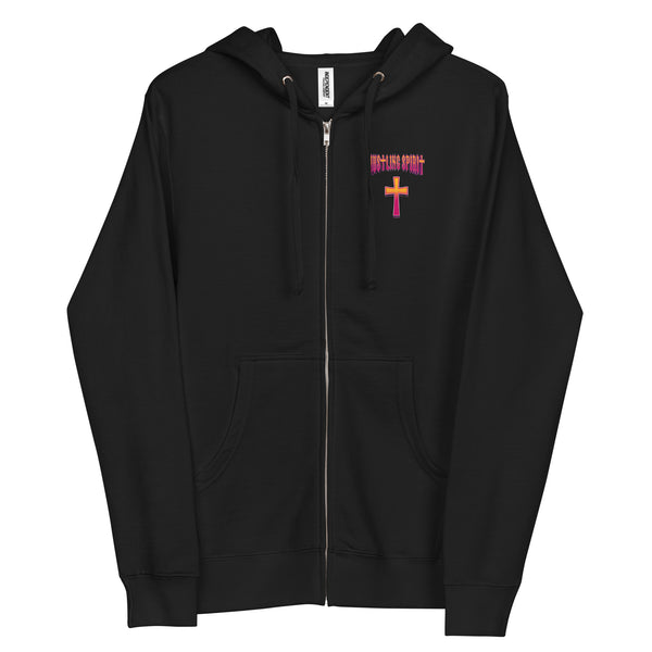 KING OF KINGS Unisex fleece zip up hoodie (S-2XL)