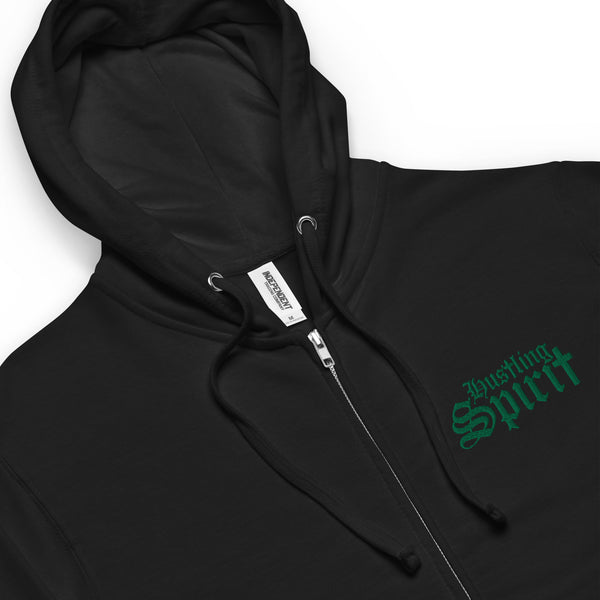 HS Logo Eagles Kelly Green Unisex Embroidered Fleese Zip Hoodie (S-2XL)