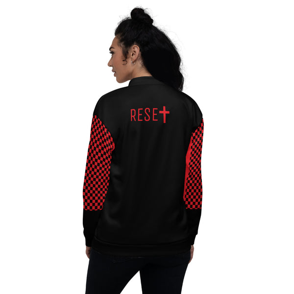 RESET Unisex Red Checked Sleeve Jacket (XS-3XL)