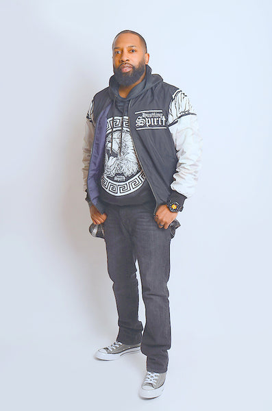 Fearless Lion BW Flight Jacket
