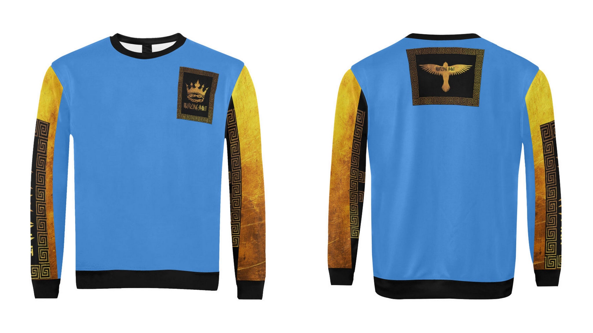 Crown Blue and Gold Crewneck Sweatshirt