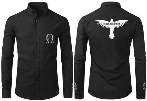 AΩ Long Sleeve Button-Up