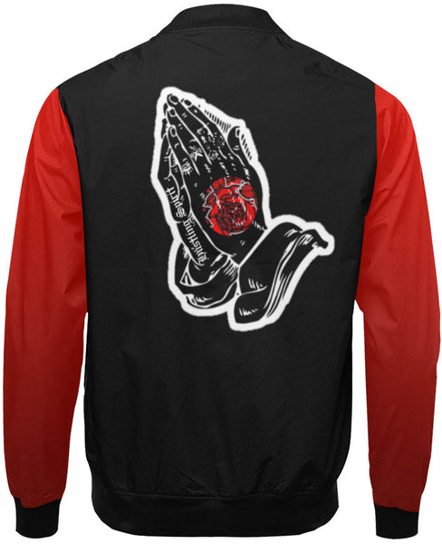 Never Fold Red Unisex Flight Jacket