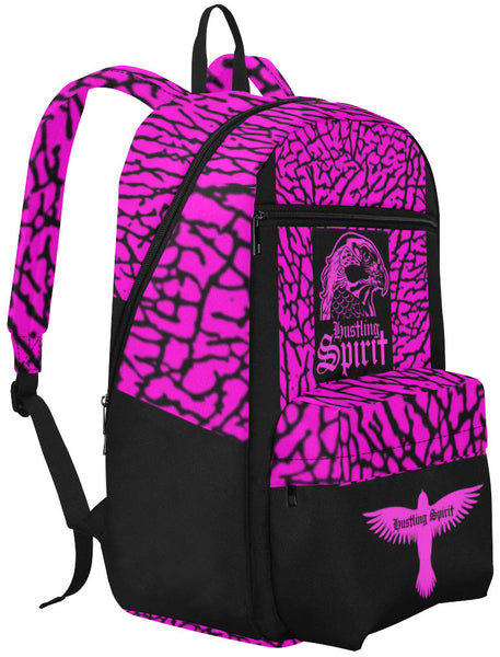 Raven Elephant Skin Hot Pink Large Capacity Travel Backpack