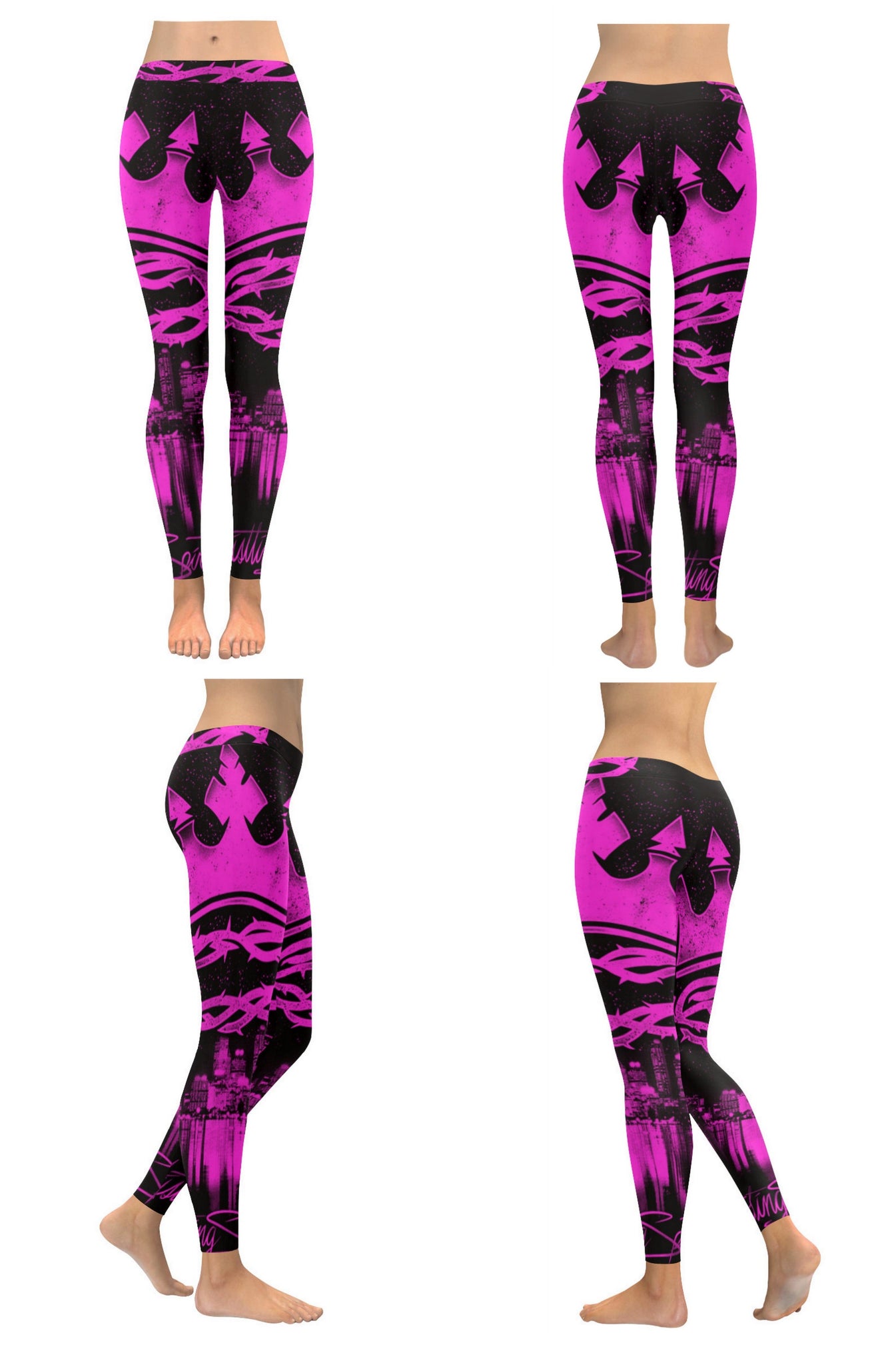 Pink God of the City Leggings