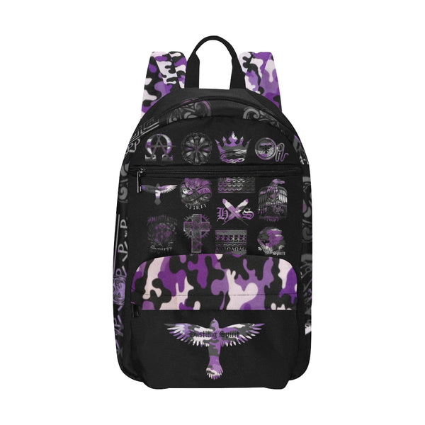 Footsteps  Lavender Camo  Large Capacity Travel Backpack